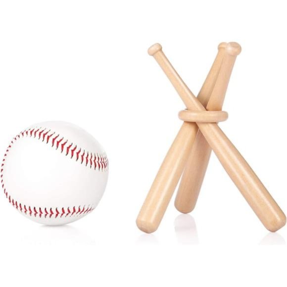 Baseball Stand Baseball Holders for Balls Display Wooden Baseball Bat Display - Picture 3 of 7